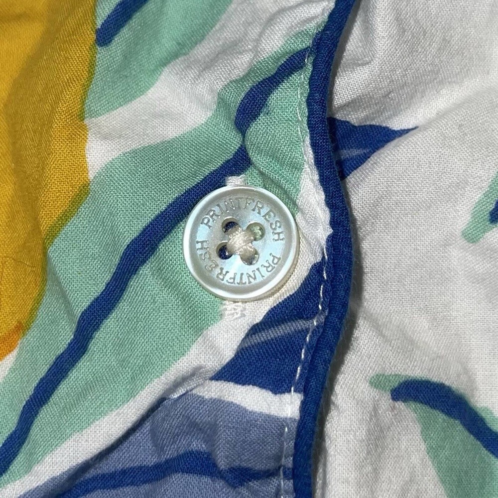 Printfresh Citrus Grove Pajama Set - White and Blue - Picture 9 of 10